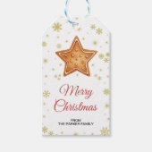 クッキーのギフトタグ | ホリデーパーティーのお favors ラベル (正面)