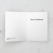 クッキーのクリスマスカードを持つ猫 シーズンカード (内部)