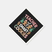 クッキーのクリスマス頭が切れる先生ジンジャーパン スタンダードカクテルナプキン (角)