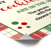 クッキーのゲームのクリスマスプレッドサインの数を推測 ポスター (角)