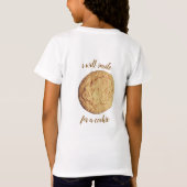 クッキーのスマイルをする Tシャツ (裏面)
