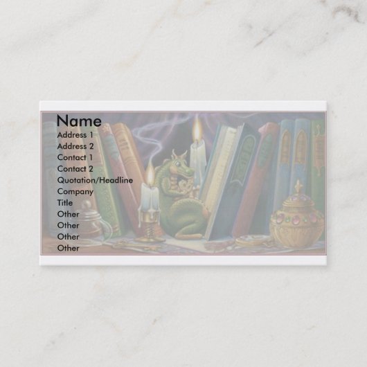 クッキーのドラゴン 名刺 (正面)