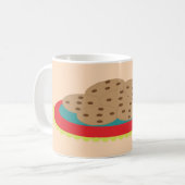 クッキーのプレート コーヒーマグカップ (正面左)