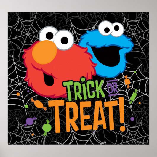 クッキーのモンスターおよびElmo -トリック・オア・トリート ポスター (正面)