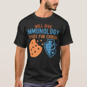 クッキーの免疫学アドバイス Tシャツ (正面)