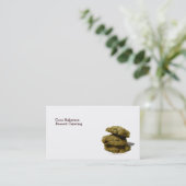 クッキーの名刺のテンプレートの積み重ね 名刺 (スタンド正面)