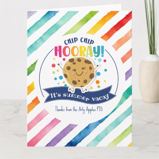 クッキーの好意ギフト夏の休暇 カード (正面)