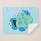 クッキーの怪物「自分のもの」バレンタインのハート・キャンディ シェルパブランケット (正面(横))