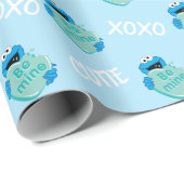 クッキーの怪物「自分のもの」バレンタインのハート・キャンディ ラッピングペーパー (ロールコーナー)