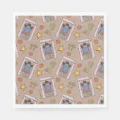 クッキーの怪獣が欲しがるパターン スタンダードランチョンナプキン (正面)