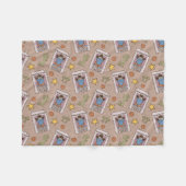 クッキーの怪獣が欲しがるパターン フリースブランケット (正面(横))