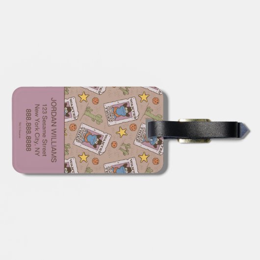 クッキーの怪獣が欲しがるパターン ラゲッジタグ (裏面横)