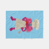 クッキーの怪獣食用トラック |ゴーナーポーズ フリースブランケット (正面(横))