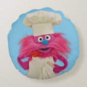 クッキーの怪獣食用トラック |ゴーナーポーズ ラウンドクッション (裏面)