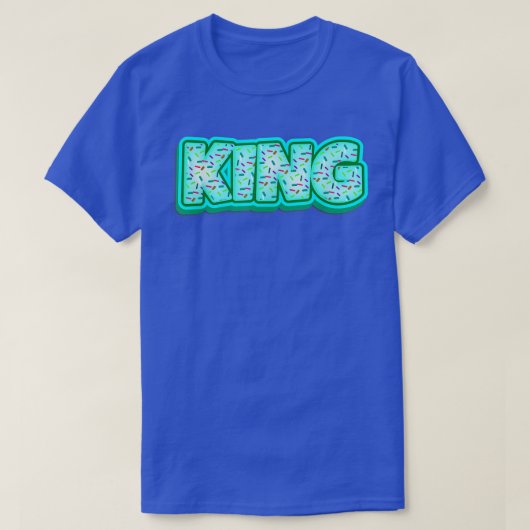 クッキーの王様 バーカー クッキーラバー 焼菓子の王室 焼き上がった Tシャツ (デザイン正面)