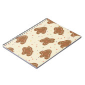 クッキーの生地の模様の象牙色のノートブック ノートブック (左側)