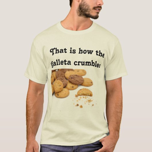 クッキーの砕片Spanglish Tシャツ (正面)