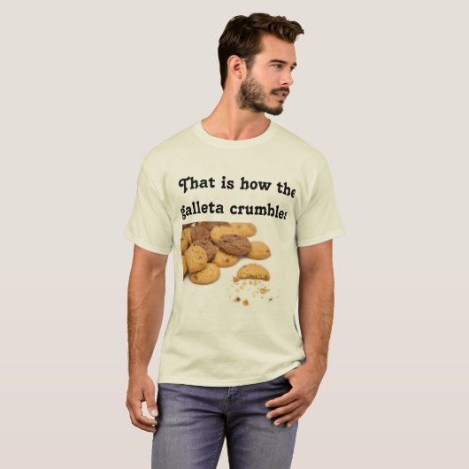クッキーの砕片Spanglish Tシャツ (正面フル)