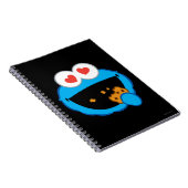 クッキーの笑顔顔とハートの目 ノートブック (右側)