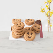 クッキーの笑顔 カード (黄色い花)