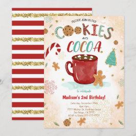 クッキーの誕生日招待状 招待状
