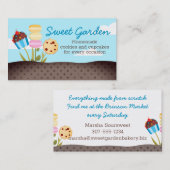 クッキーの食器棚ベーカリーベーキング名刺 名刺 (正面/裏面)