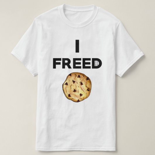 クッキーのTシャツを脱いだ Tシャツ (デザイン正面)