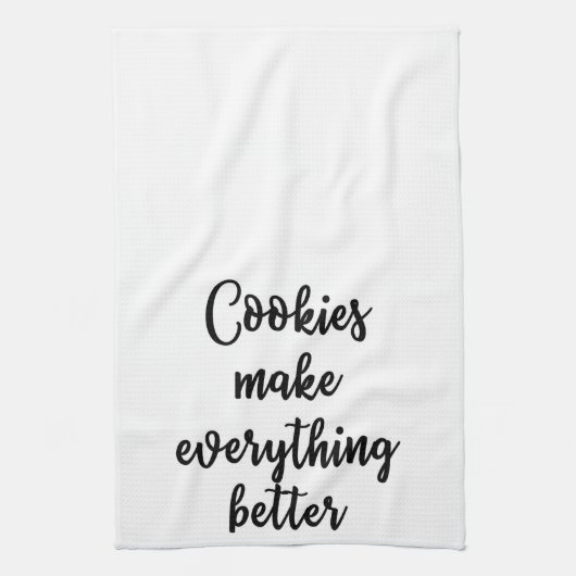 クッキーはすべてによりよいタオルをします キッチンタオル (縦)