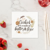 クッキーはバターと愛で作られる スタンダードカクテルナプキン (インサイチュ)