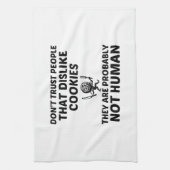 クッキーは人間を嫌う キッチンタオル (縦)