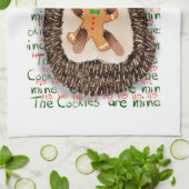 クッキーは私のクリスマスハリネズミだ キッチンタオル (折り畳み)