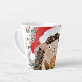 クッキーは私のクリスマスヘッジホッグだ カフェラテマグ