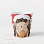 クッキーは私のクリスマスヘッジホッグだ カフェラテマグ (正面)