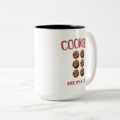 クッキーは私のニッチである ツートーンマグカップ (正面右)