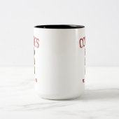 クッキーは私のニッチである ツートーンマグカップ (中央)