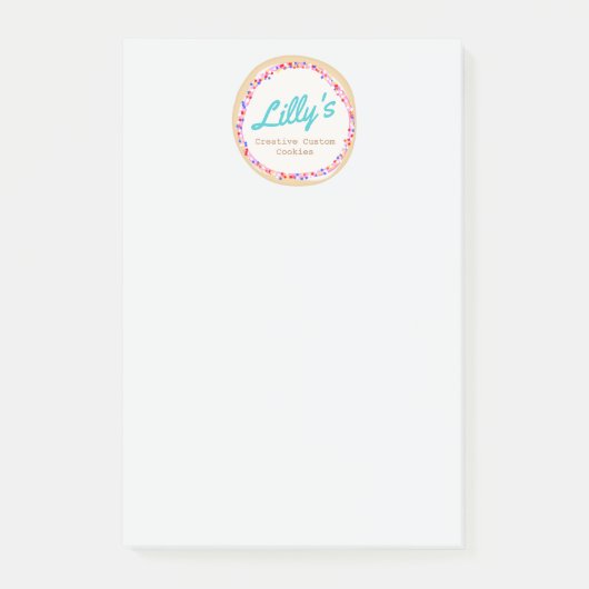 クッキーまたはカップケーキデコレーター ポストイット (正面)