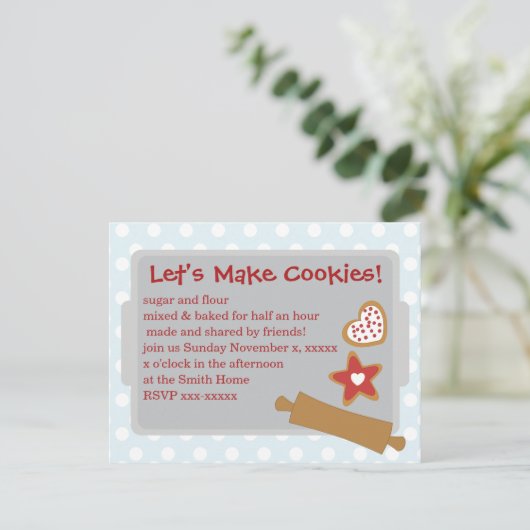 クッキーを作ろう 招待状 (スタンド正面)