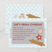 クッキーを作ろう 招待状 (正面/裏面)