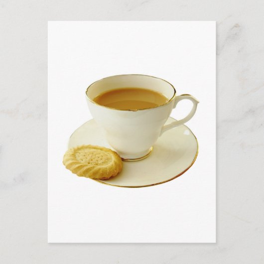クッキーを使ったお茶 ポストカード (正面)