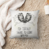 クッキーを共有してあげる クッション (ブランケット)