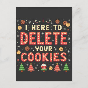 クッキーを削除しに来たよ Ugly Xmas Sweater  ポストカード