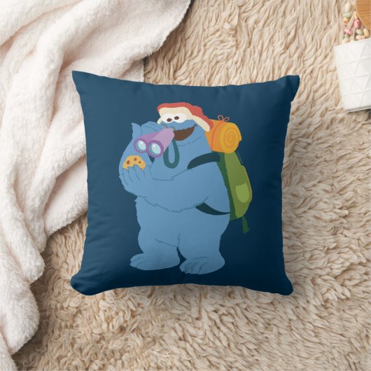 クッキーを探しているクッキーモンスター クッション (ブランケット)