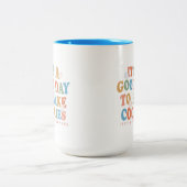 クッキーを焼くのはいい日だ ツートーンマグカップ (中央)