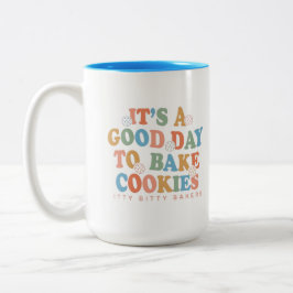 クッキーを焼くのはいい日だ ツートーンマグカップ