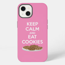 クッキーを食べる Keep Calm スマホケース