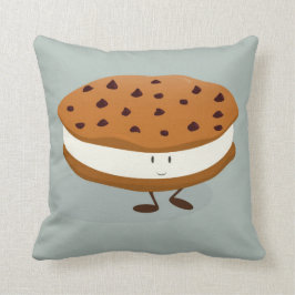 クッキーアイスクリームサンドイッチキャラクター クッション