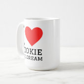 クッキーアイスクリーム大好き コーヒーマグカップ (正面左)