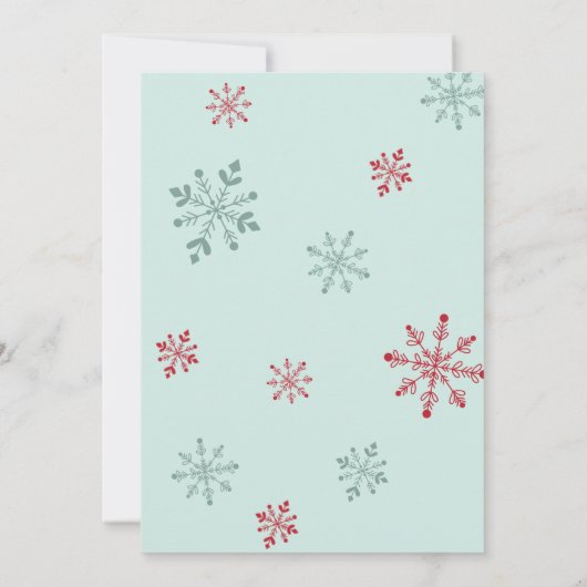 クッキーアンドココアホリデーパーティー招待状 招待状 (裏面)