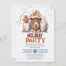 クッキーアンドココアホリデーパーティー招待状 招待状