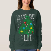 クッキーウィード焼いたクリスマスの醜いクリスマスのSweを取得しよう スウェットシャツ (正面)